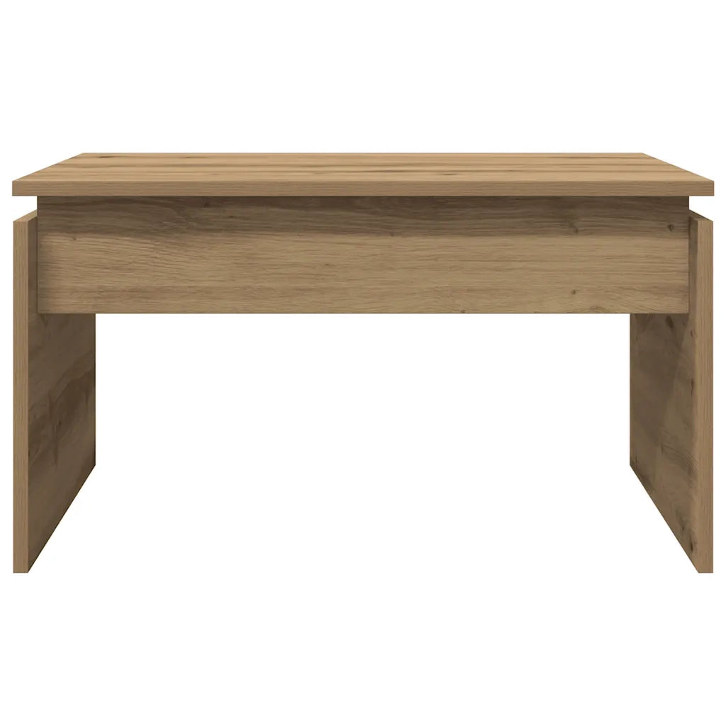 Tavolino da Salotto Rovere Artigianale 68x50x38cm in Truciolato 856629