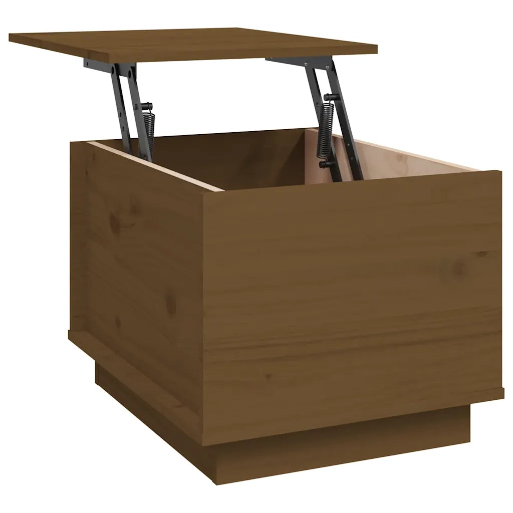Tavolino da Salotto-Tavolino da soggiorno-Tavolo ambra 40x50x35 cm Legno Massello di Pino