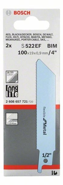 2608657721 - Set 2 lame per sega universale S 522 EF Flexible for Metal
