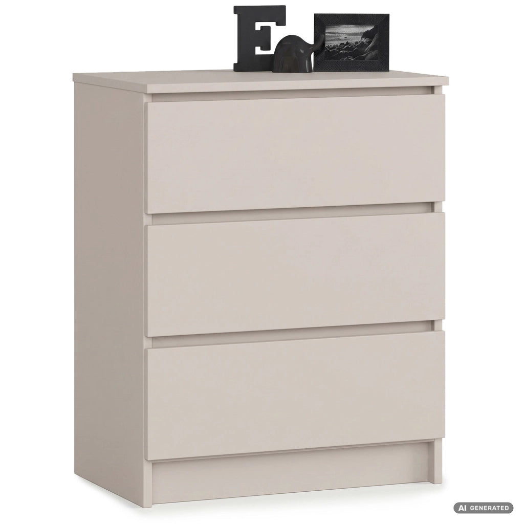 Comò K60 Cashmere 60 cm 3 cassetti 60x40x77 cm