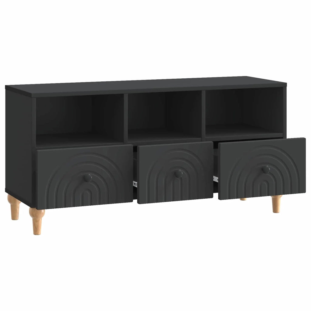Mobile TV-Credenza per TV Nero 102 x 34,5 x 50 cm Legno ingegnerizzato 147241