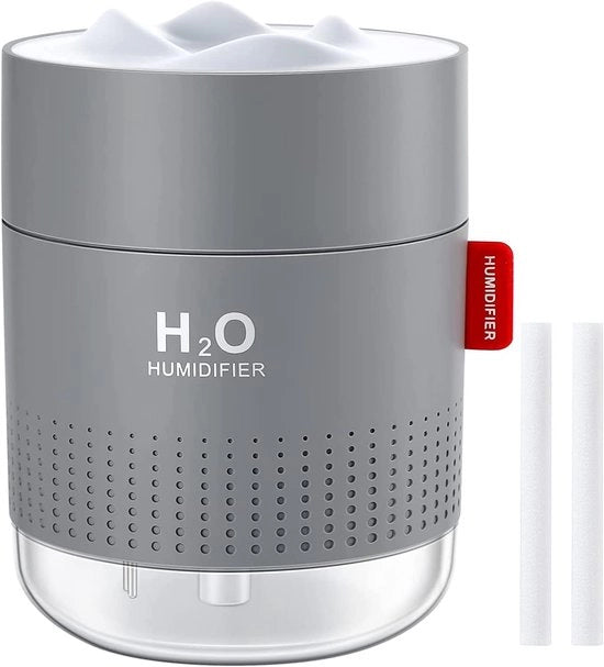 Ultrasuoni silenzioso umidificatore d'aria - 500 ml, 2 modalità di nebbia, spegnimento automatico con led per casa, ufficio, soggiorno, camera dei bambini