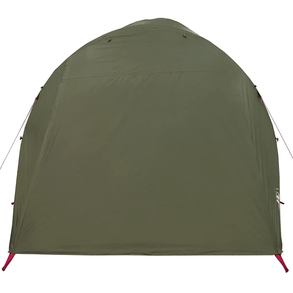 Tenda Familiare a Tunnel per 6 Persone Verde Oliva Resistente all'acqua 4009575