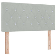 Testiera | Testata Grigio chiaro 90 cm Velluto