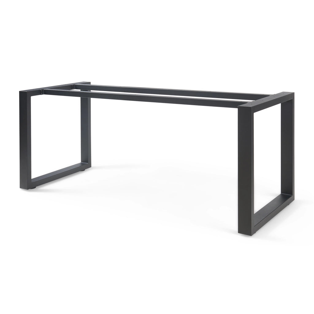 Telaio per Tavolo 'Fai da Te' Vestmalu Struttura a Gambe Rettangolari 180 x 70 x 72 cm - Nero [en.casa]