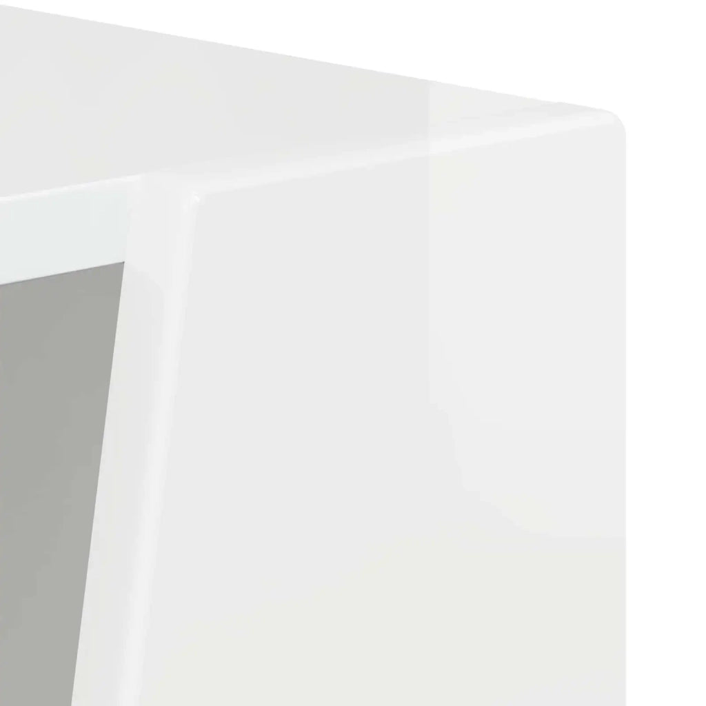 Mensola laterale Bianco Lucido 33 x 32 x 100,5 cm 892421