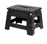 Opstapkruk per bambino, 1 pezzo, piccola sgabello pieghevole in plastica leggero per cucina e bagno, 29 cm di larghezza e 22 cm di altezza, sostenimento fino a 100 kg, nero