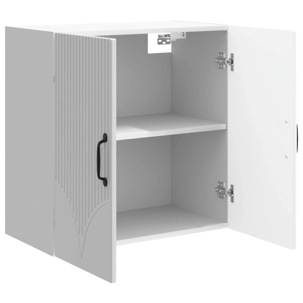 Mobiletto a muro Bianco Lucido 59 x 31 x 60 cm 898919
