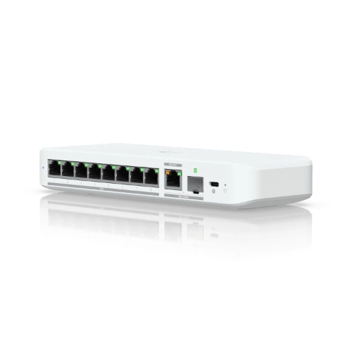 Ubiquiti switch usw-flex-2.5g-8-eu 8 porte lan 2.5gbe poe+ gigabit di cui 1 porta input poe++ l2