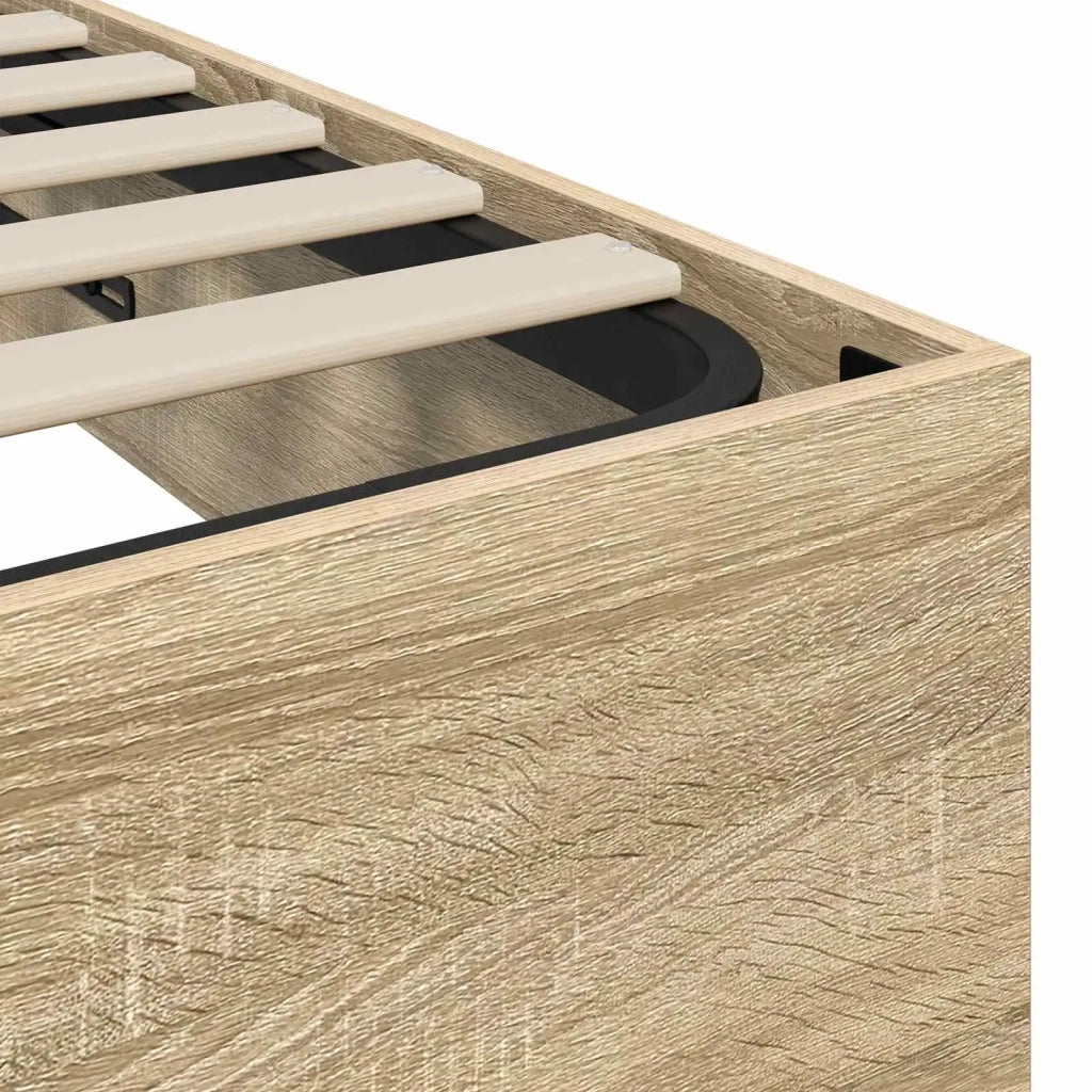 Letto ottomano Rovere Sonoma 90 x 190 cm Legno ingegnerizzato 3409295