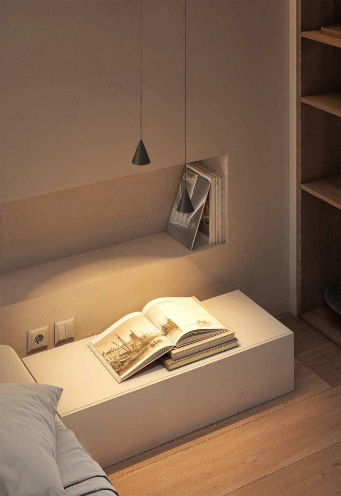 Lampada a Sospensione Zoe Surface Beneito & Faure 7W 38° 3000K Nero Opaco - Design Conico LED CRI90 UGR<19 per Illuminazione Interni