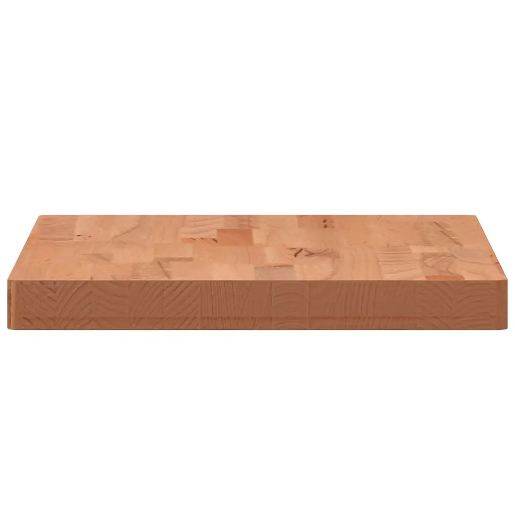 Piano Bagno 80x40x4 cm Legno Massello di Faggio CFW7601433