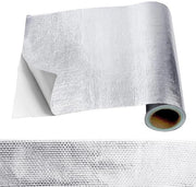 Matrice di protezione termica 60 x 280 cm - Isolante in alluminio - Matrice autoadesiva di protezione - Protezione termica - Vetrificata in alluminio - Fibra vetrificata - Isolante pratica - Materia di isolamento