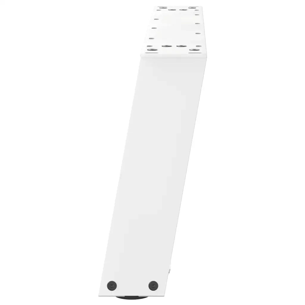 Gambe per Tavolino da Caffè a Forma di U 2 pz Bianche 70x(30-31) cm Acciaio 4012753