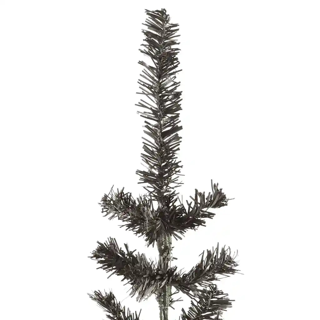 Albero di Natale Sottile-Albero Natalizio-Decorazioni natalizie Nero 180 cm