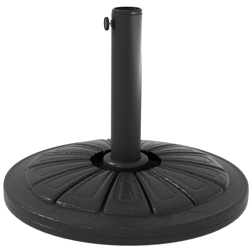Base per Ombrellone Rotonda in Cemento ¨C zephmum ¨C ?43cm 13kg Nero