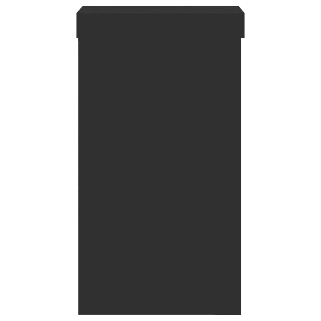 Supporti per Piante 2 pz Neri 10x10x18 cm Legno Multistrato 852880