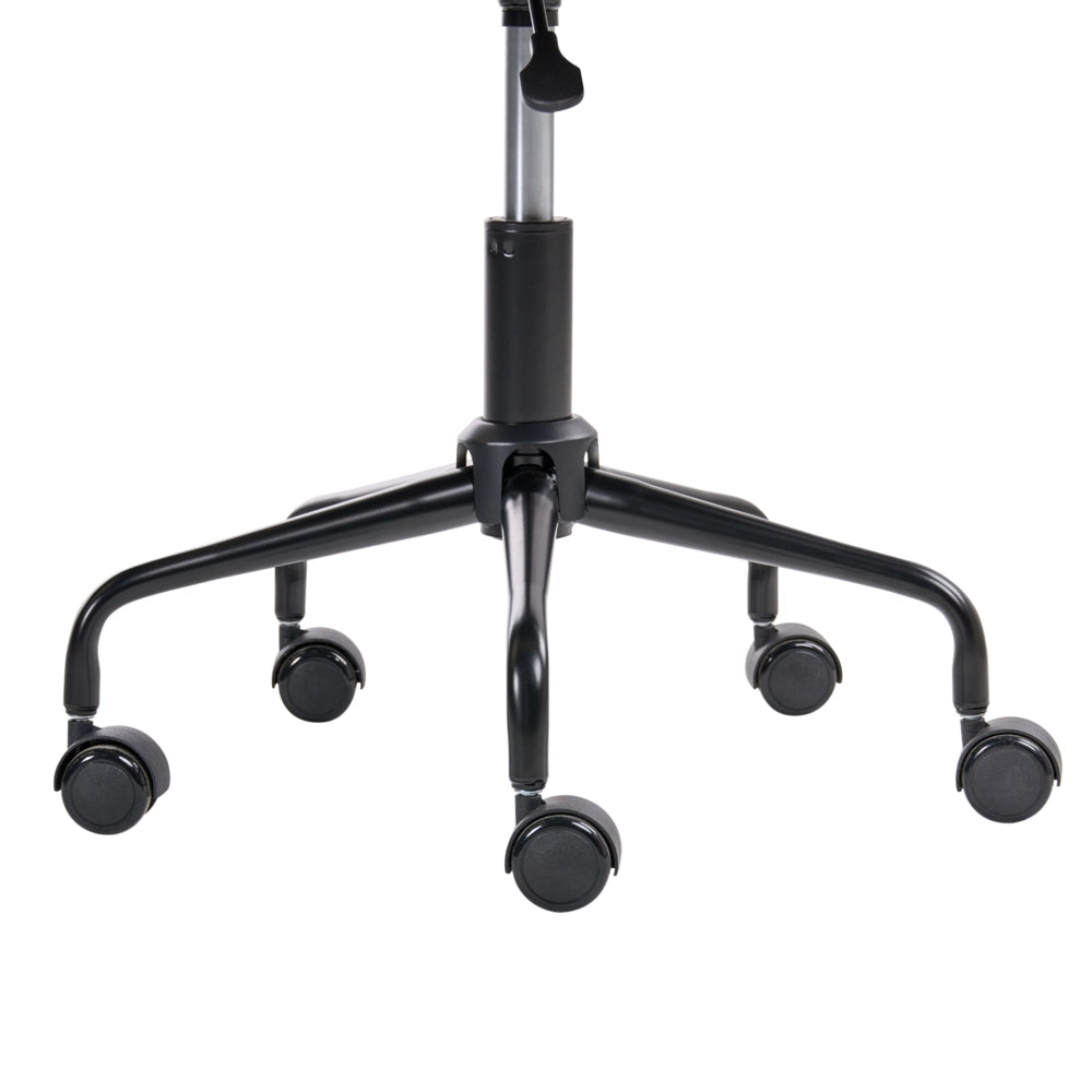 Sedia da ufficio tradizionale in tessuto girevole regolabile grigio chiaro stile moderno home office