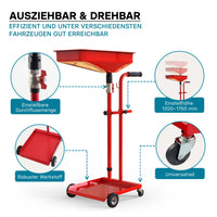 Carrello per recupero olio motore Collettore Recuperatore olio esausto