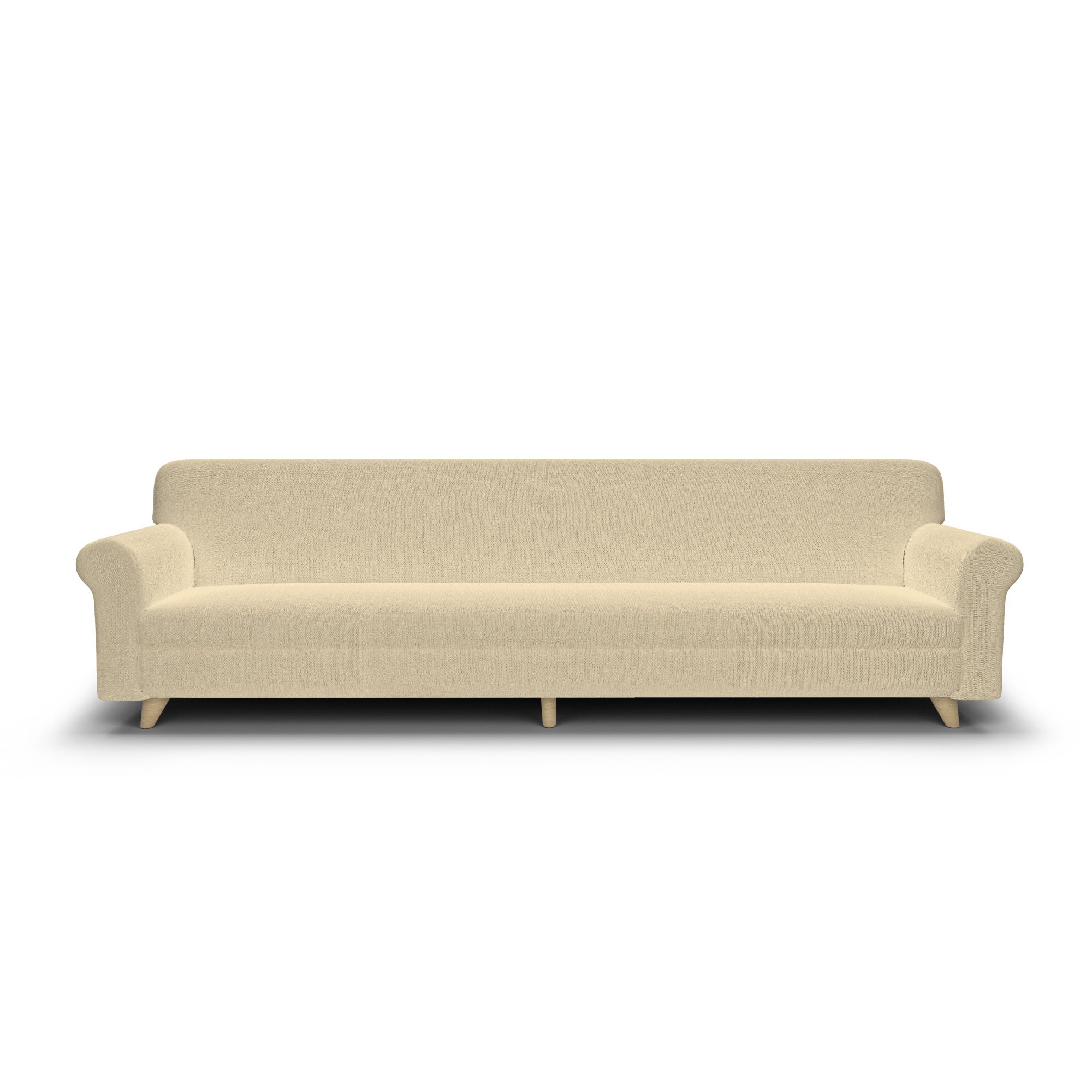 Copridivano Elasticizzato 4 Posti in Poliestere Panna