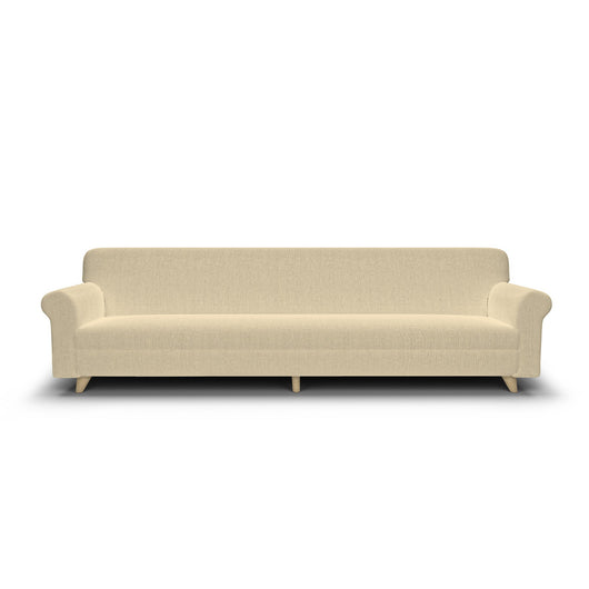 Copridivano Elasticizzato 4 Posti in Poliestere Panna