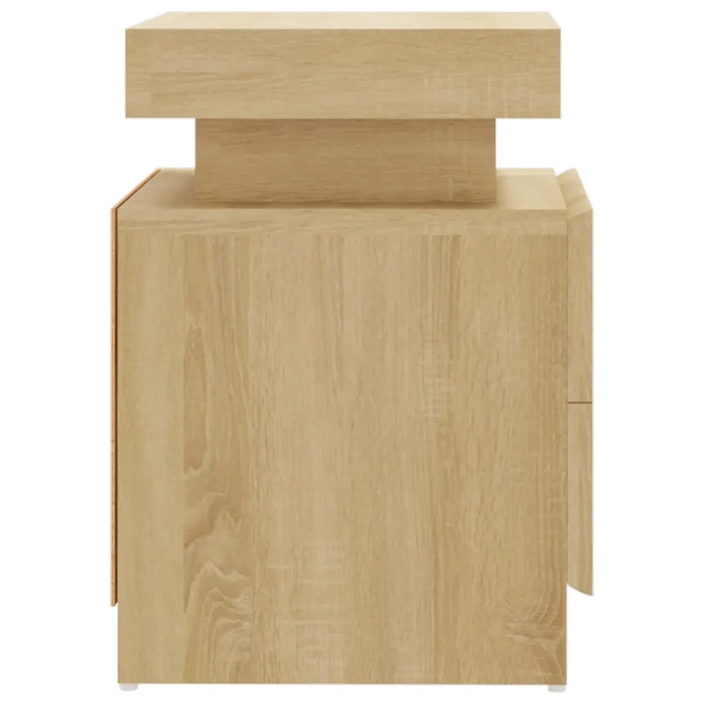 Comodino-Tavolino da notte Rovere Sonoma 45x35x52 cm in Legno Multistrato