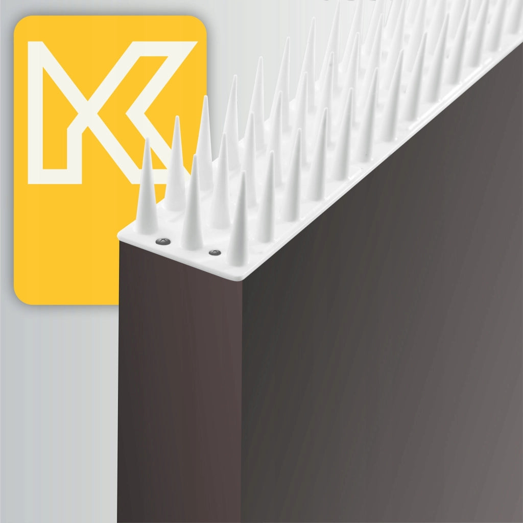 Punte anti-piccioni KADAX, 51 cm, in plastica densa e resistente, 6 pezzi