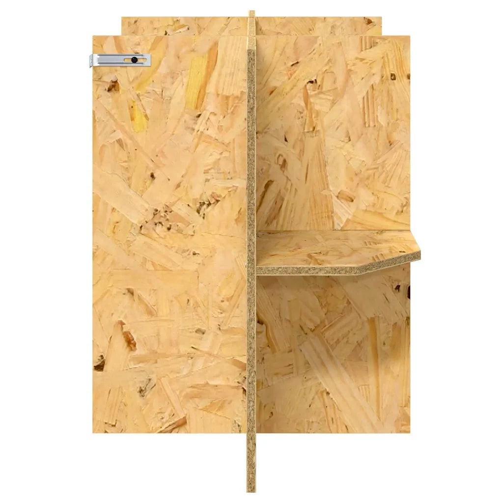 Base per Terrario con lo scaffale Marrone 80 x 40 x 50 cm OSB CFW3321367