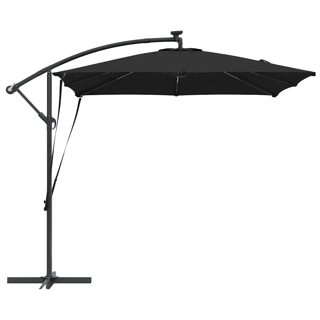 Ombrellone Nero 249 x 249 x 250 cm Poliestere e Alluminio 42003403