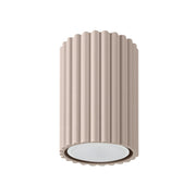 Spot soffitto tondo taupe rigato 10cm GU10 Pure Lume