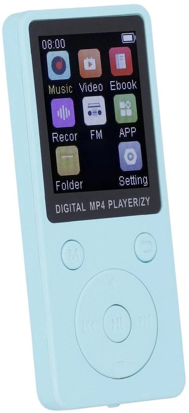 MP3 Speler Bluetooth - Schermo a Colori 1,8 Pollici - Qualità Audio HiFi - Portatile - Adatto per l'Ascolto Musicale