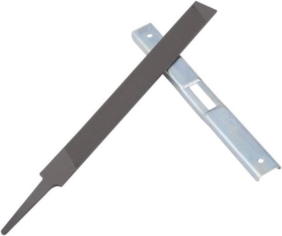Vijl Plus - Strumento per affilare catene da sega, coltelli e limitatori di profondità con testa rotativa e misuratore di viti