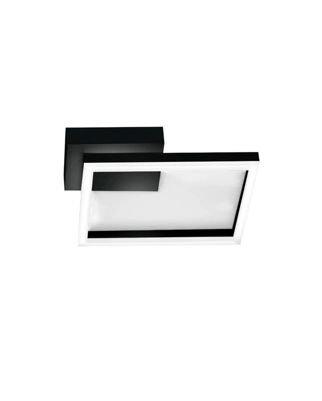 Plafoniera BARD a led moderna 22W Nero 3394-21-101 Fabas Luce