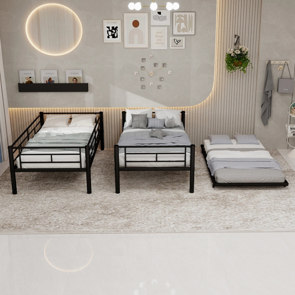 Letto a Castello Twin over Twin ¨C MINIMAL ¨C Metallo, con Rete, Struttura Robusta