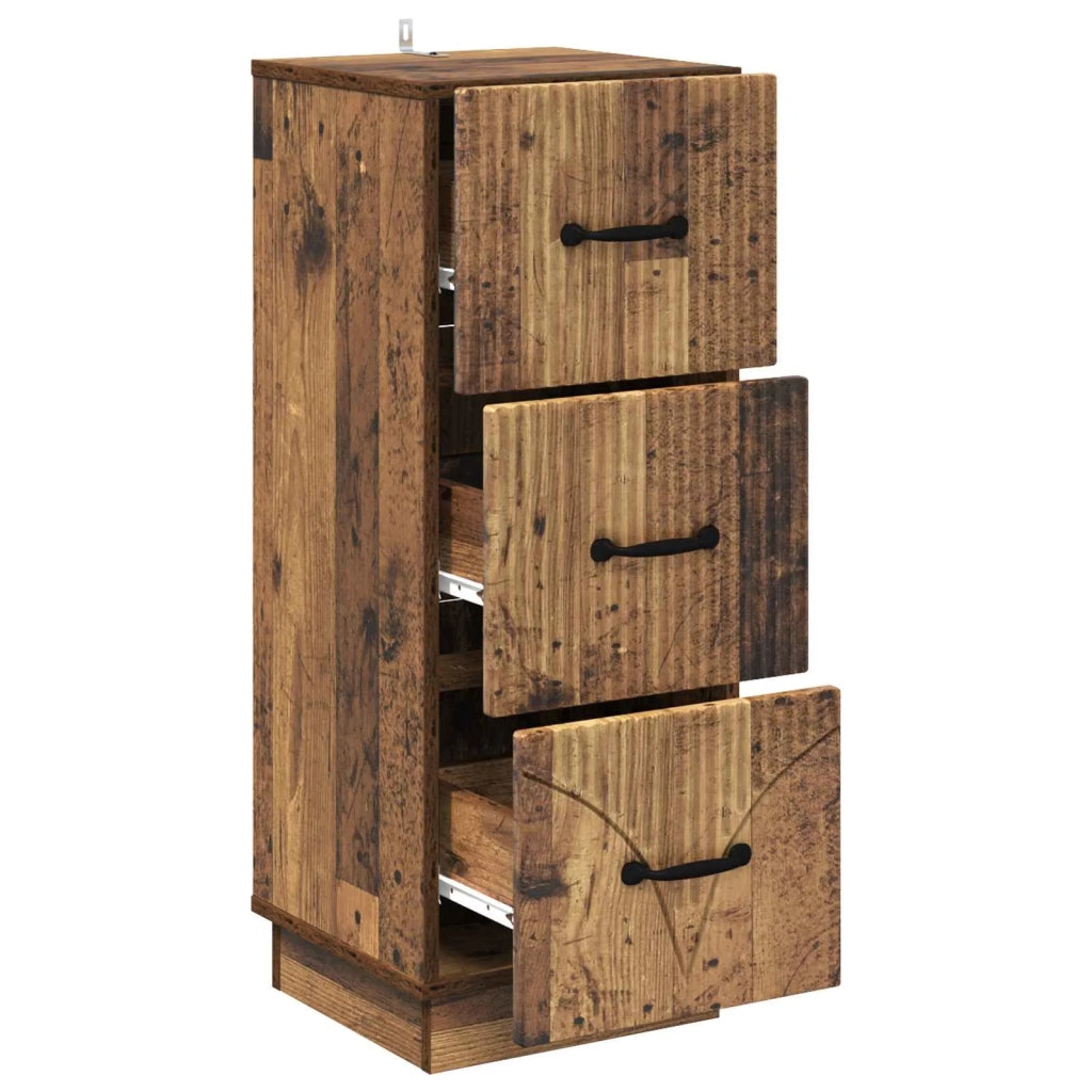 Mobile con Cassetti Legno antico 33 x 34,5 x 87 cm 895313