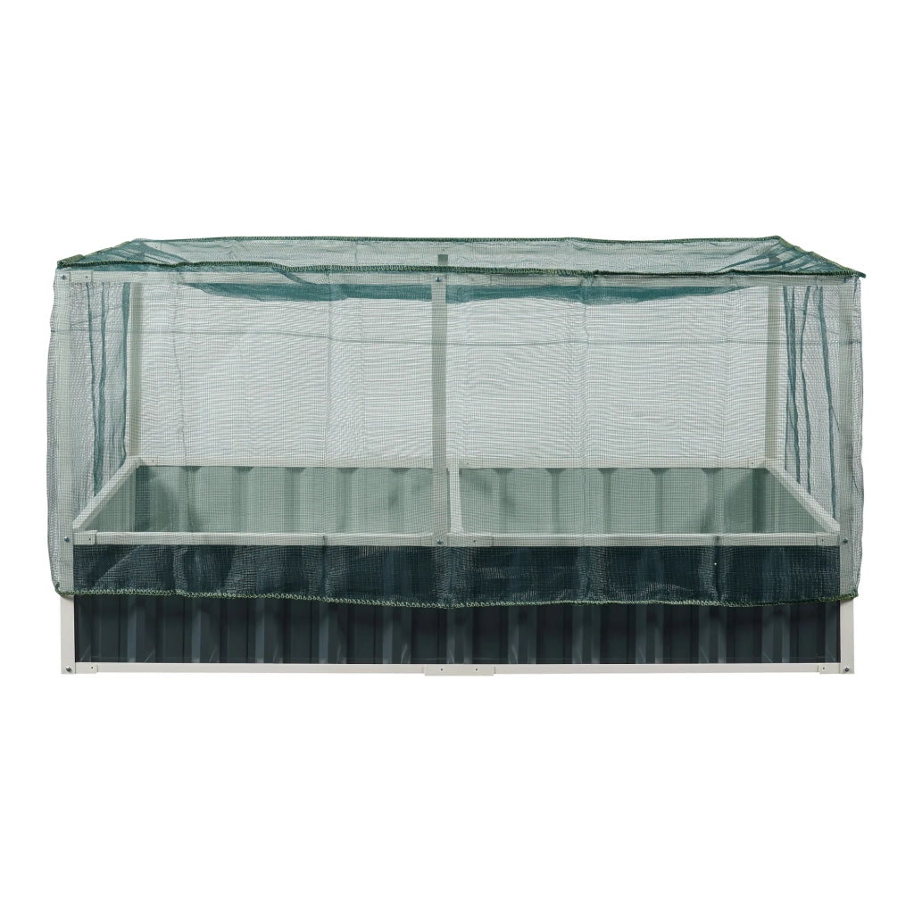Fioriera rialzata 174 x 90 x 88 cm verde antracite 03_0009501