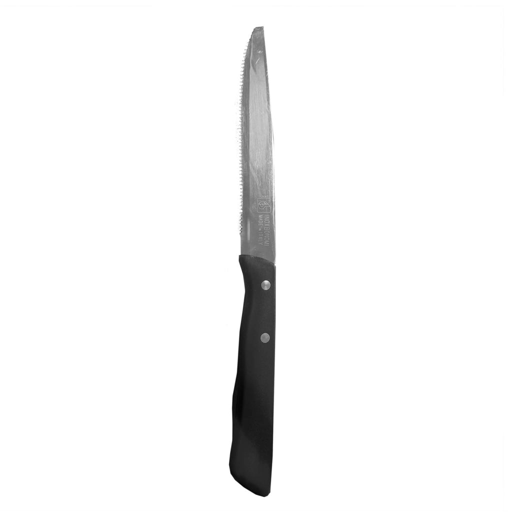 MAURY'S SET DA 6 COLTELLI PER PIZZA IN ACCIAIO INOX DI COLORE NERO