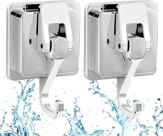 Zuignaphaken 2-pack haken extra resistent perni zinseri per parete hanger per bagno senza forare hanger per asciugamano con zuignap per finestre porte vetrati cucina bagno doccia - zinseri