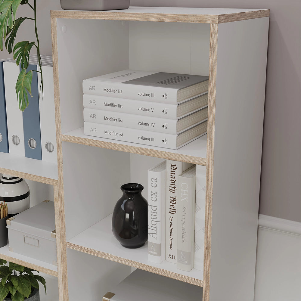 Vicco Libreria Bianco 40 x 140 cm con 5 scomparti