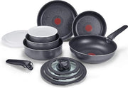 Set di pentole - Pentole da cucina - 14 pezzi - Alluminio - Padella - Superficie antiaderente - Pentole a casseruola - 2 maniglie - Resistente al forno