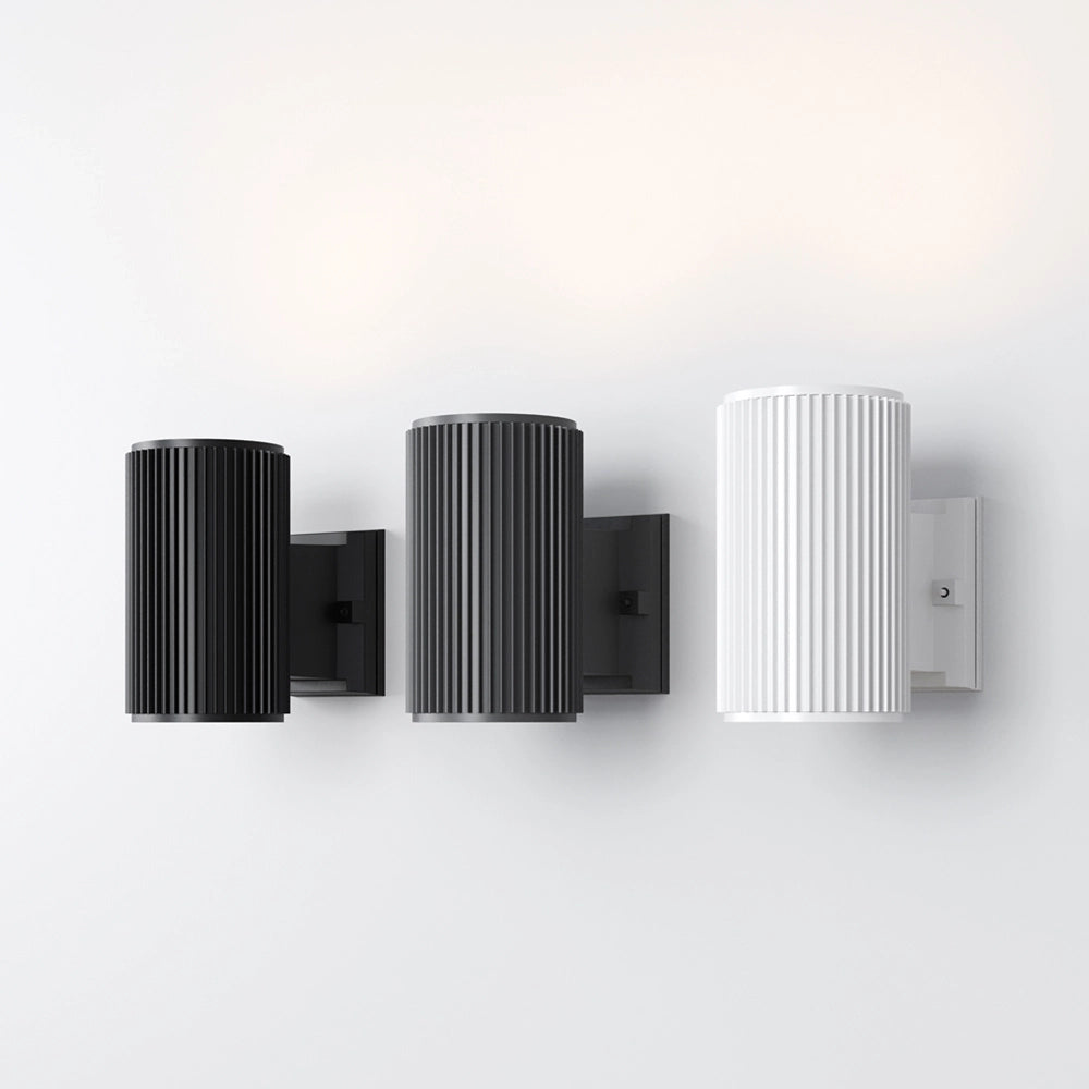 Lampada Da Parete Moderna Da Esterno Metallo Nero Luce1E27 60W Ip54
