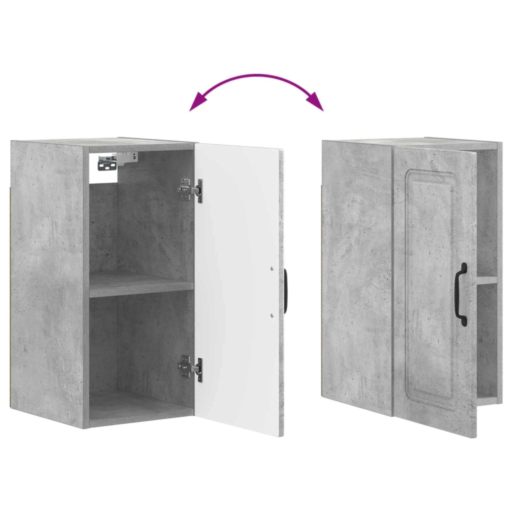 Armadio da bagno a muro UTRECHT Grigio Cemento 30 x 31 x 59 cm 897688