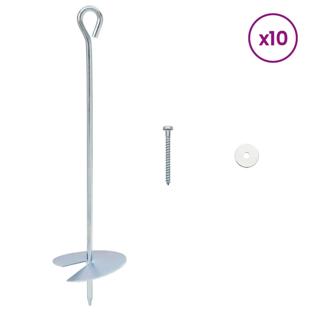 Ancora per Terra 10 pz Argento ?10 x 40 cm CFW7721878