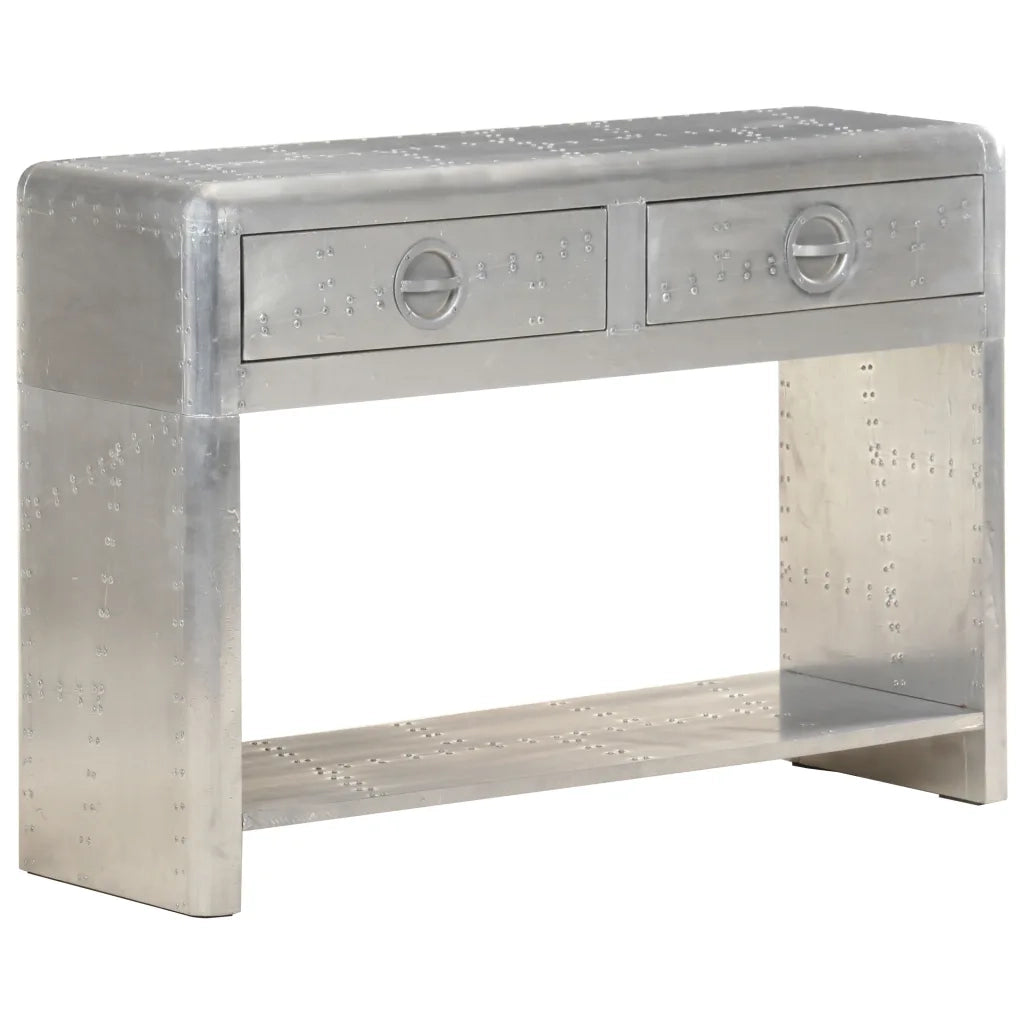 Credenza | Madia | Buffet da pranzo | Armadio da pranzo Stile Aviatore 110x35x75 cm in Metallo