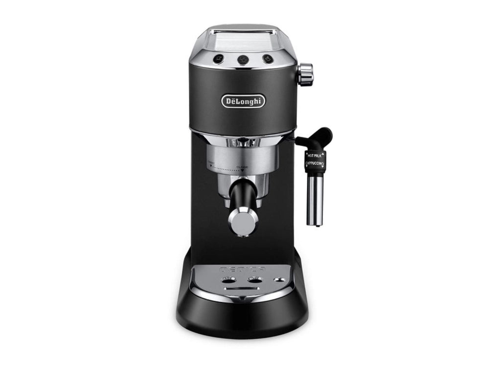 DeLonghi Dedica Style EC685.BK, Macchina Espresso Manuale, Nero-Cromo, 1.1L