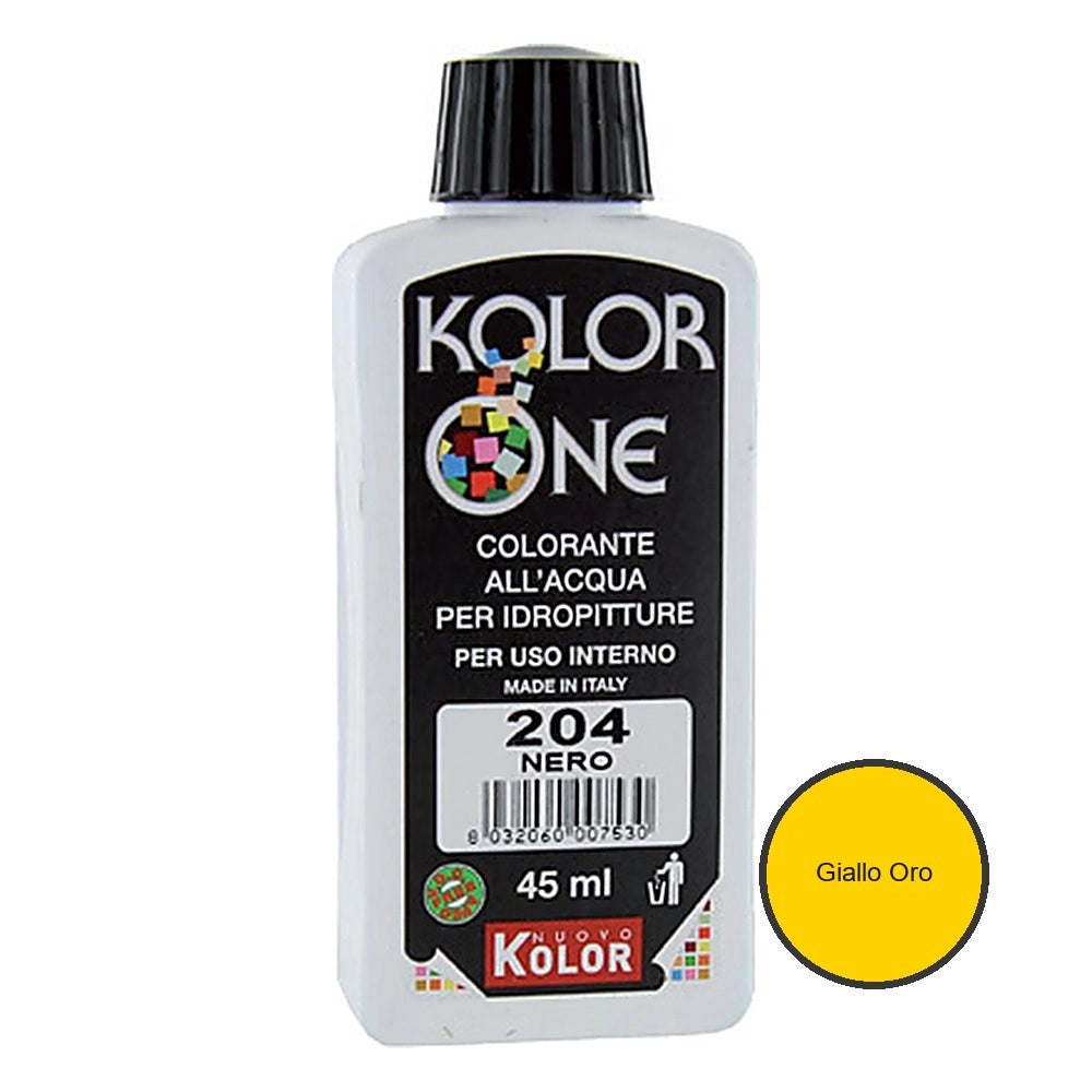 Colorante concentrato per idropitture e smalti all'acqua 45 ml *** misura giallo oro n.2, confezione 1