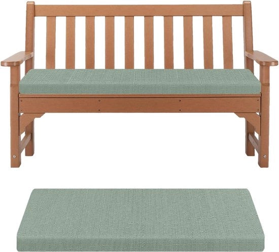 Cuscino per giardino - Cuscino per sedile esterno resistente alle abrasioni - 1 pezzo - Verde - 160X40X5CM