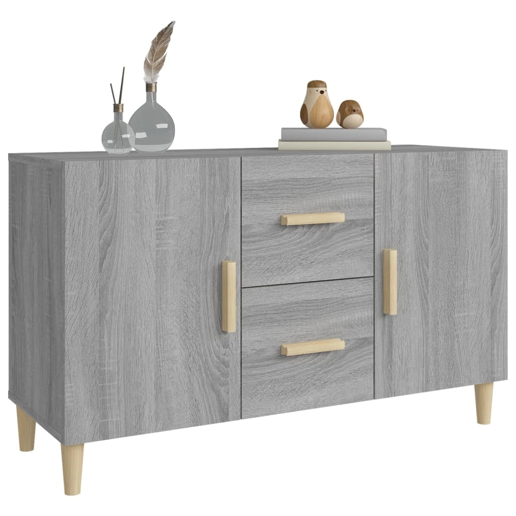 Buffet credenza cassettiera armadio mobile contenitore organizer cucina soggiorno rovere Sonoma 100 x 36 x 60 cm legno ingegnerizzato grigio 02_0036254