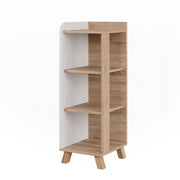 Vicco Mensola da bagno Sonoma/Bianco 30 x 90 cm con 4 ripiani