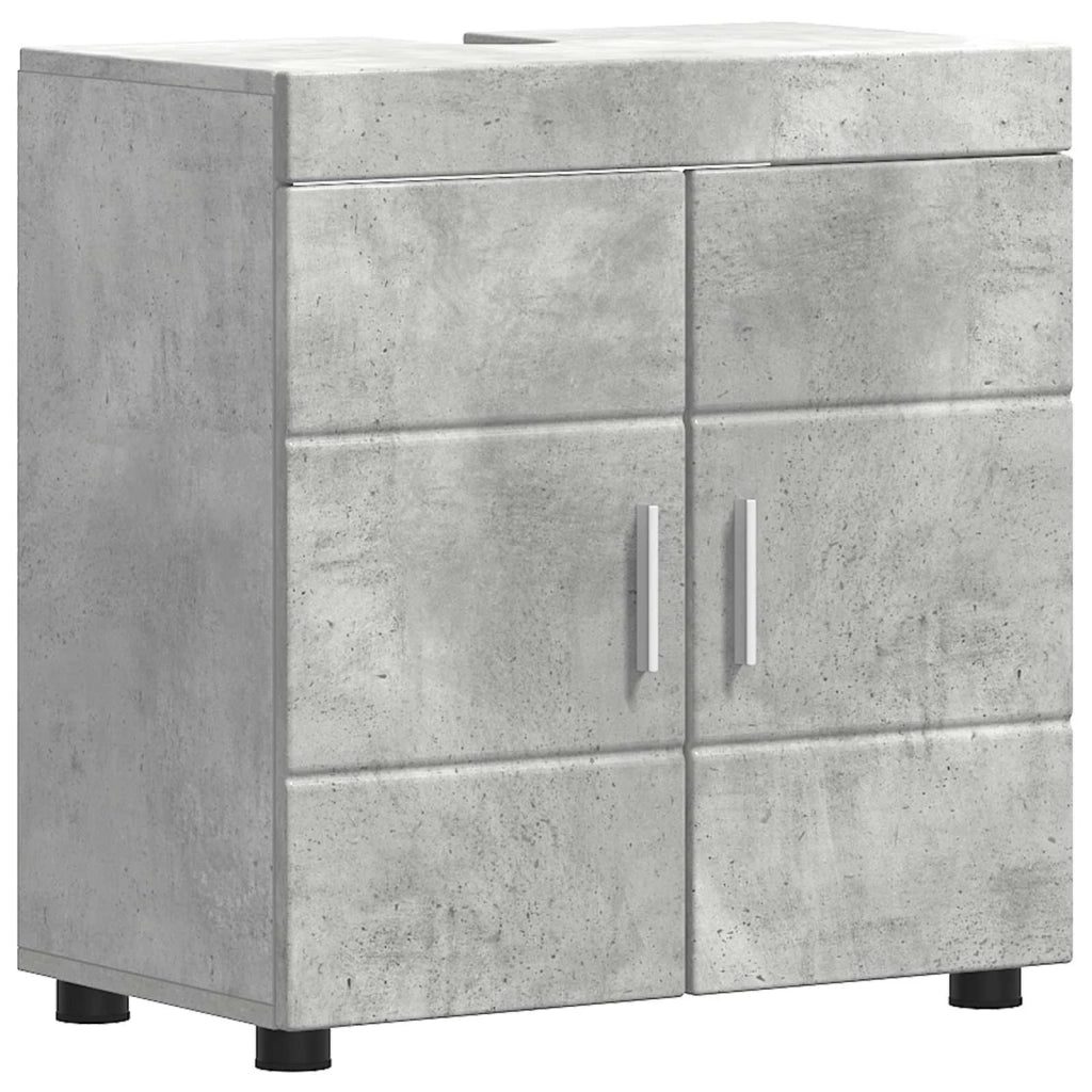 Set di Armadi da Bagno TULUM Grigio cemento 60 x 34 x 63 cm 880324